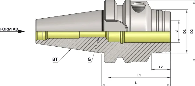 HSK-A63 Hydraulic Expansion Chuck Slim 3°