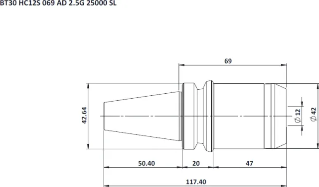 BT30 Hydraulic Expansion Chuck (AD) (JD)